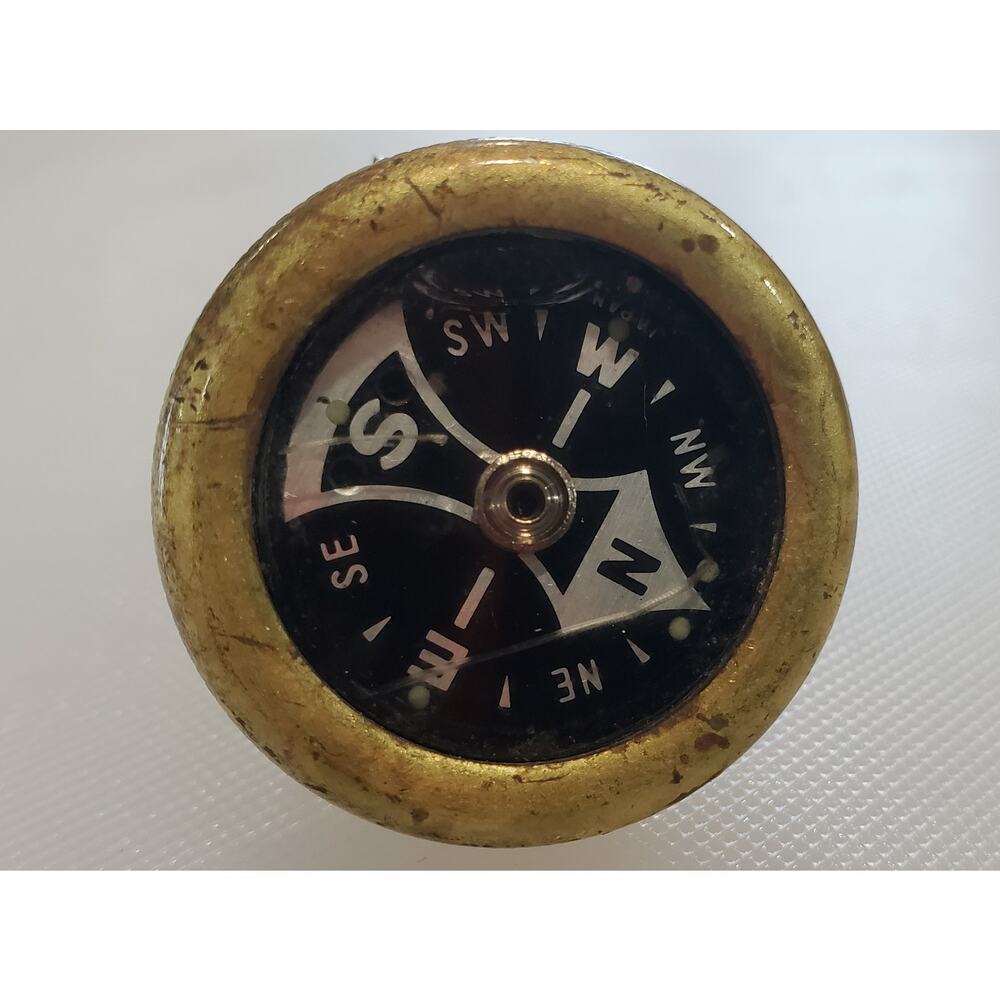Vintage Brass Pin - Belt Compass Japan